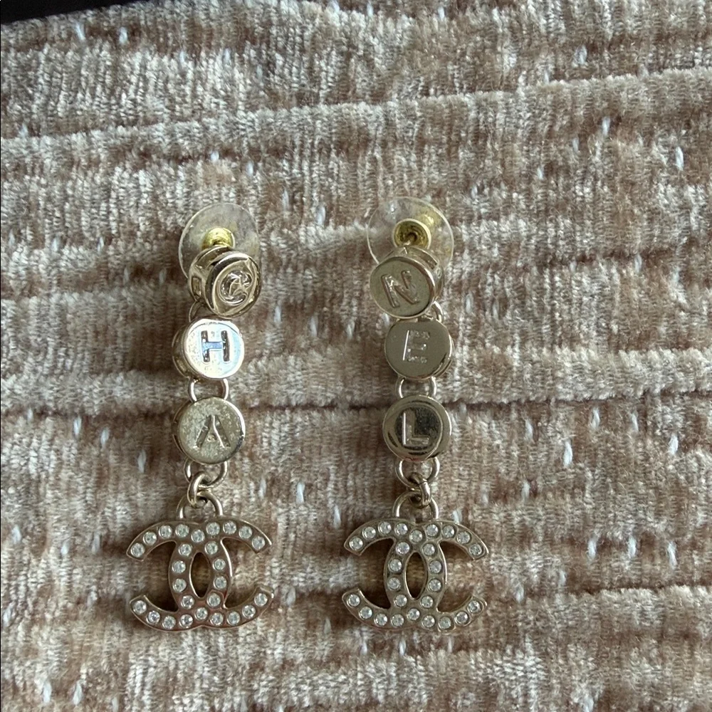 Chanel dangle earrings